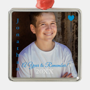 HAMbyWG - Blauw hart en woorden Metalen Ornament