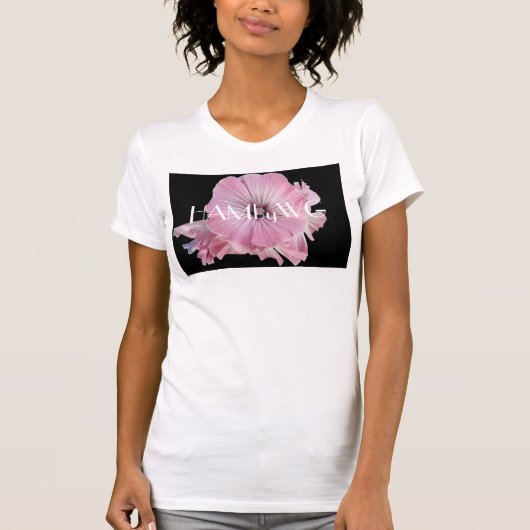 HAMbyWG Bleek Roze Wispy Flower T-shirt (Voorkant)