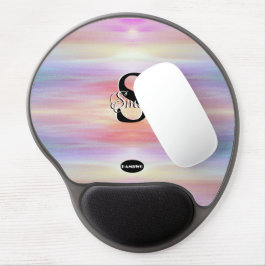 HAMbyWG - Bleke kleuren met monogram Gel Muismat
