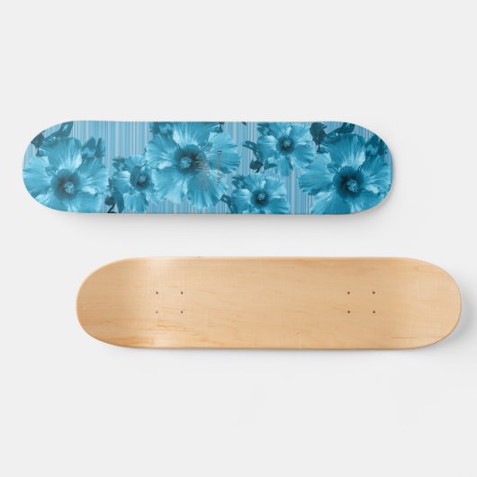 HAMbyWG BlueHibiscus Skateboard (Horizontaal)