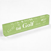 HAMbyWG - Bord Desk Name - Golf Naambordje