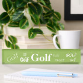 HAMbyWG - Bord Desk Name - Golf Naambordje
