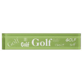 HAMbyWG - Bord Desk Name - Golf Naambordje (Voorkant)