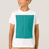 HAMbyWG - Brilliant Aqua Green Stripe T-shirt (Voorkant)