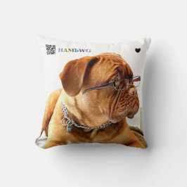 HAMbyWG Bulldog met Glasses Sierkussen