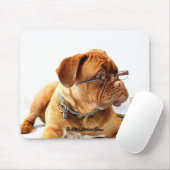 HAMbyWG - Bulldog w Glasses Mousepad Muismat (Met muis)