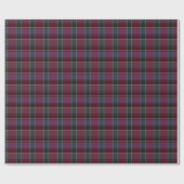 HAMbyWG - Cadeaupapier - 30x6 Maroon/Staal Plaid (Vlak)