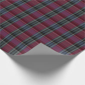 HAMbyWG - Cadeaupapier - 30x6 Maroon/Staal Plaid (Hoek)