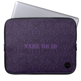 HAMbyWG - Camouflage geïnspireerd design in Paars Laptop Sleeve