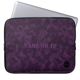 HAMbyWG - Camouflage in Amethyst Paars Laptop Sleeve