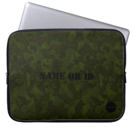 HAMbyWG - Camouflage in Army Green Laptop Sleeve