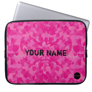 HAMbyWG - Camouflage in Roze Sherbert Laptop Sleeve