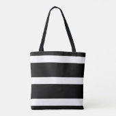 HAMbyWG - Canvas Schoudertas - Zwart & Wit Logo Tote Bag (Achterkant)