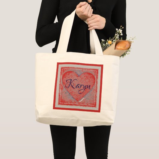 HAMbyWG - Canvas tas -  hartbenaming (Voorkant (product))