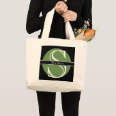 HAMbyWG - Canvas tas - Initiaal met naam (Voorkant (product))