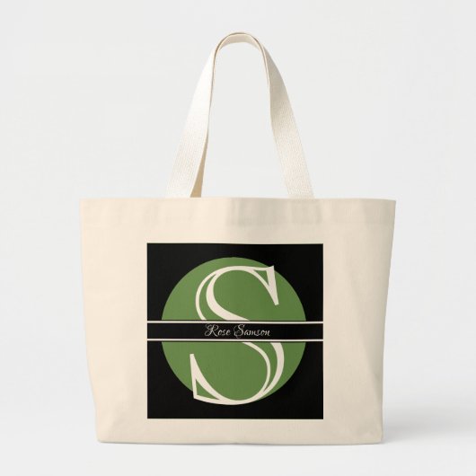 HAMbyWG - Canvas tas - Initiaal met naam (Voorkant)