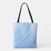 HAMbyWG - Canvas tas - Silvery Blue Swirl (Achterkant)