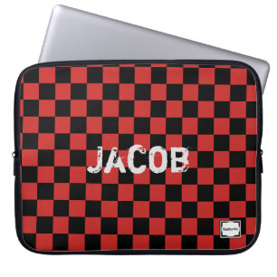 HAMbyWG Checker in elke kleur Laptop Sleeve