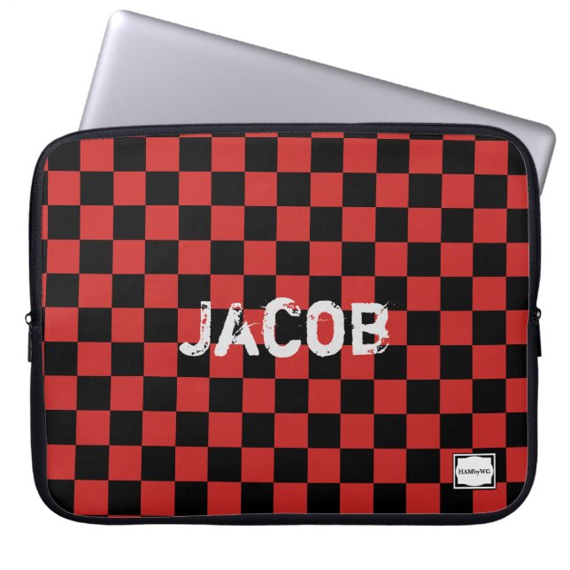 HAMbyWG Checker in elke kleur Laptop Sleeve (Voorkant)