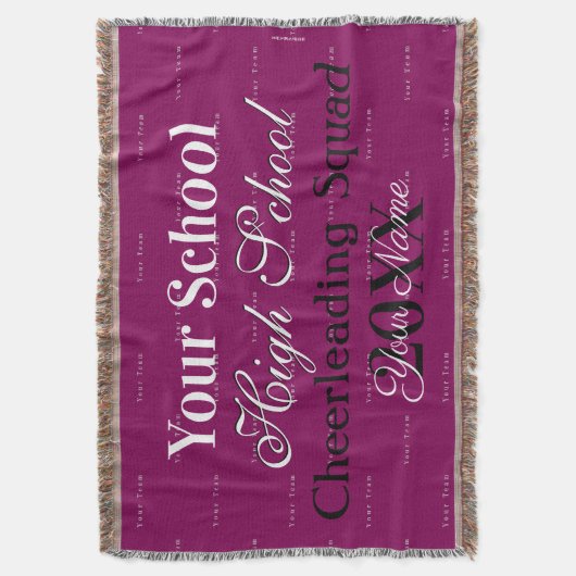 HAMbyWG - Cheerleader of Club Throw Blanket Deken (Voorkant Verticaal)