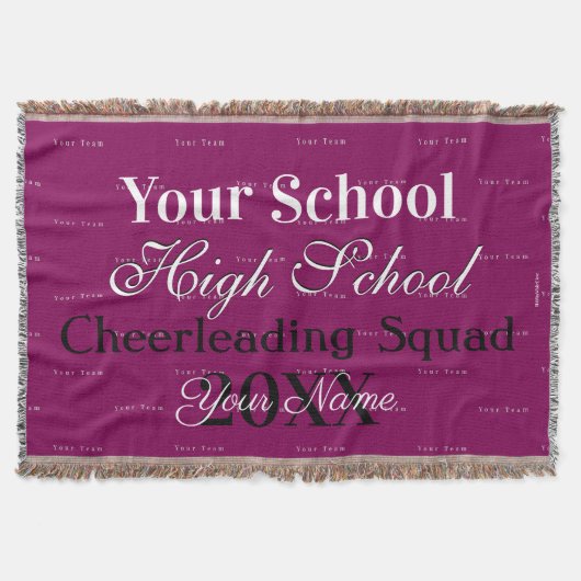 HAMbyWG - Cheerleader of Club Throw Blanket Deken (Voorkant)