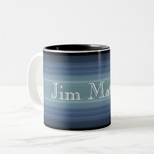 HAMbyWG - Coffee-Mok - Grijs-blauw Tweekleurige Koffiemok