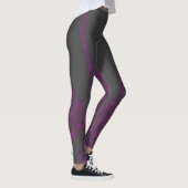 HAMbyWG - Compressie-Leggings - Gemotteld Paars Leggings (Rechts)