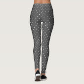 HAMbyWG - Compressie-Leggings - Grijze witte pok Leggings (Achterkant)