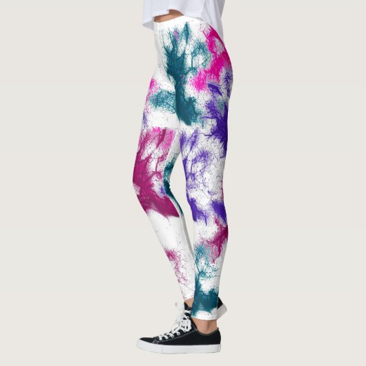 HAMbyWG - Compressie-Leggings - Inkt-Spletters Leggings (Links)