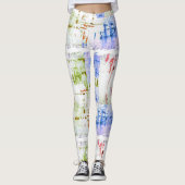 HAMbyWG  Compressie Leggings - Multi Distressed (Voorkant)