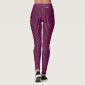 HAMbyWG Compression Leggings Navy & Red Stripes (Achterkant)