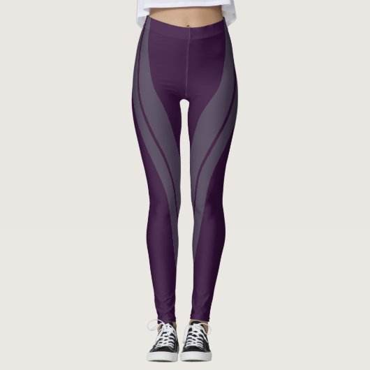 HAMbyWG - Compression Leggings - Plum 2 Tone (Voorkant)