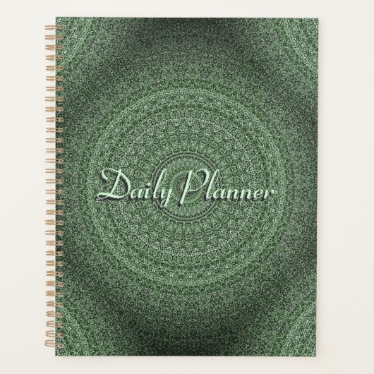 HAMbyWG - Dagelijkse planner - Groene Mandala (Voorkant)