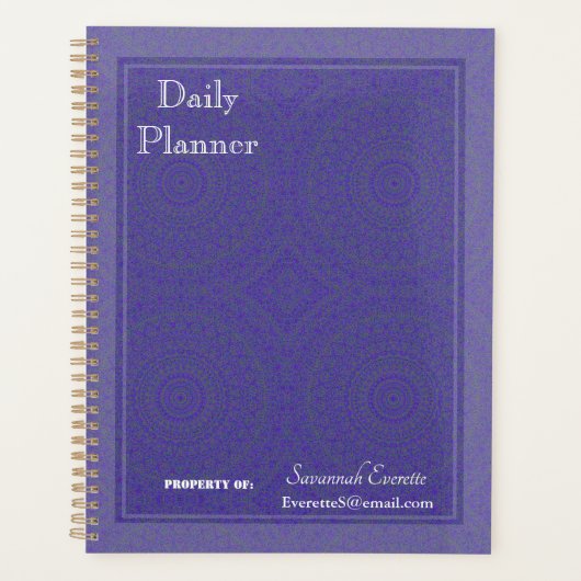 HAMbyWG - Dagelijkse Planner - Paarse & Grijze Man (Voorkant)