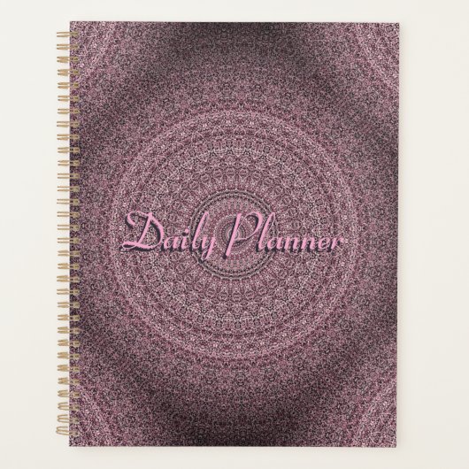 HAMbyWG - Dagelijkse planner - Roze Mandala (Voorkant)