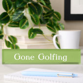 HAMbyWG - Desk Name Bord - Gone Golfing Naambordje