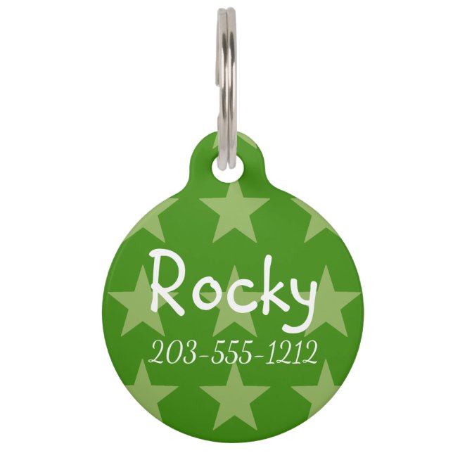 HAMbyWG - Dog Name Tag - Star Huisdierpenning (Voorkant)