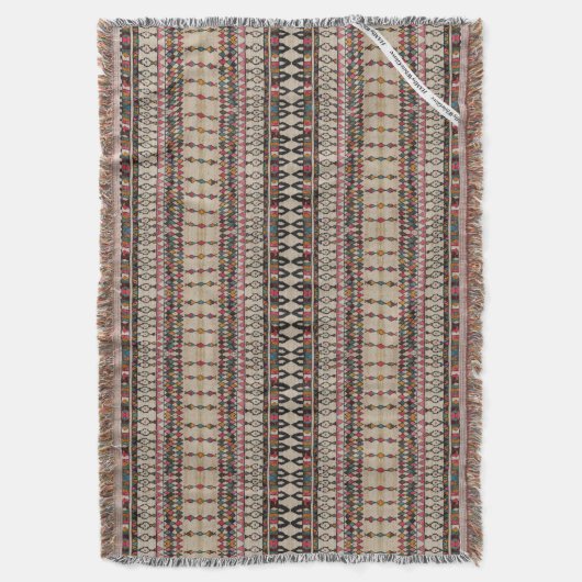 HAMbyWG - Drow Blanket Moroccan Style Pattern Deken (Voorkant Verticaal)