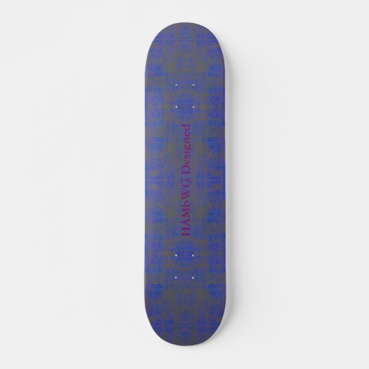 HAMbyWG Dsgnd Skateboard - Blauw versteld (Voorkant)