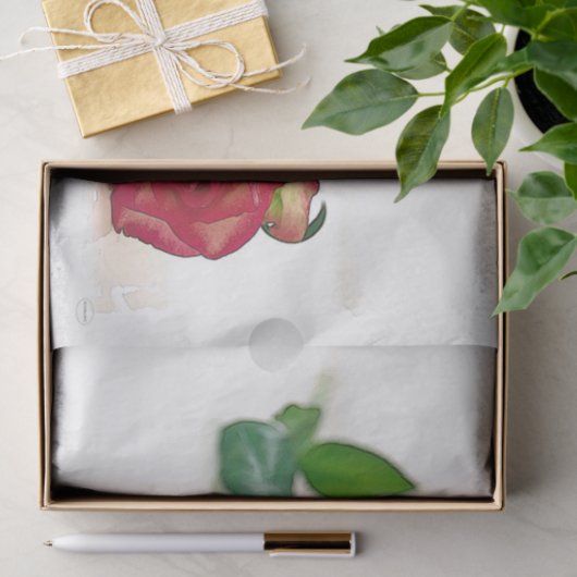 HAMbyWG - Eén Roos Tissuepapier (Geschenk)