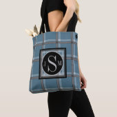 HAMbyWG - Eigen naam en monogram Tartan Tote Bag (Dichtbij)