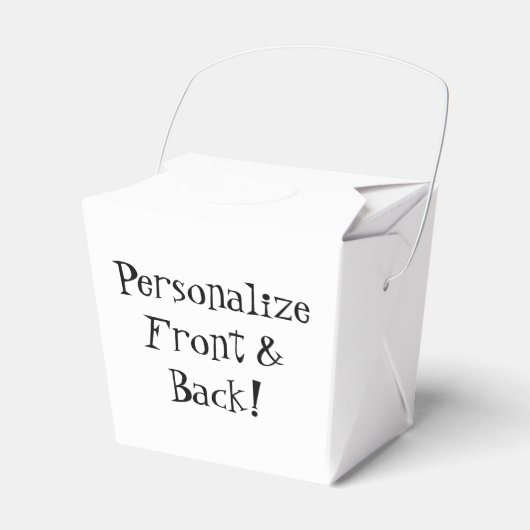 HAMbyWG - Favor Box - Chinese Food Style Box Bedankdoosjes (Voorkant Zijde)