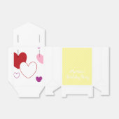 HAMbyWG - Favor Box - Geel Gingham - Uw woorden Bedankdoosjes (Uitgevouwen)