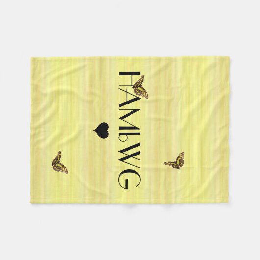 HAMbyWG - Fleece Blanket - Butterflys (Voorkant (Horizontaal))
