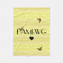 HAMbyWG - Fleece Blanket - Butterflys Deken