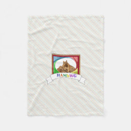 HAMbyWG - Fleece Blanket - Fine Primary Squirrel