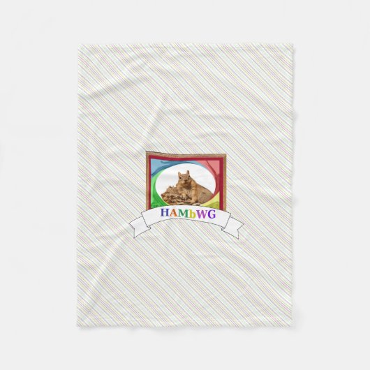 HAMbyWG - Fleece Blanket - Fine Primary Squirrel Deken (Voorkant)