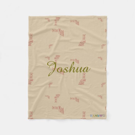 HAMbyWG - Fleece Blanket - Ik ben het Man (Voorkant)