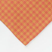 HAMbyWG - Fleece Blanket - L Oranje Gingham (Hoek)