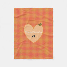 HAMbyWG - Fleece Blanket - L Oranje Gingham